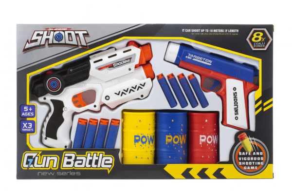 ChatGPT Image Jul 8, 2025, 01_30_28 PM Dual Blaster Foam Dart Gun Battle Set with Targets & Barrels