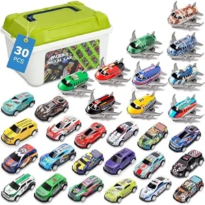 1_org_zoom (20) Set of 30 pull-out toy cars and planes with storage