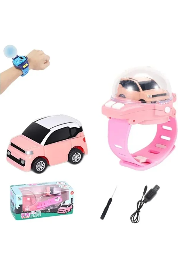 Mini Children's Wristwatch with Wrist Strap, Mini Remote Control Car