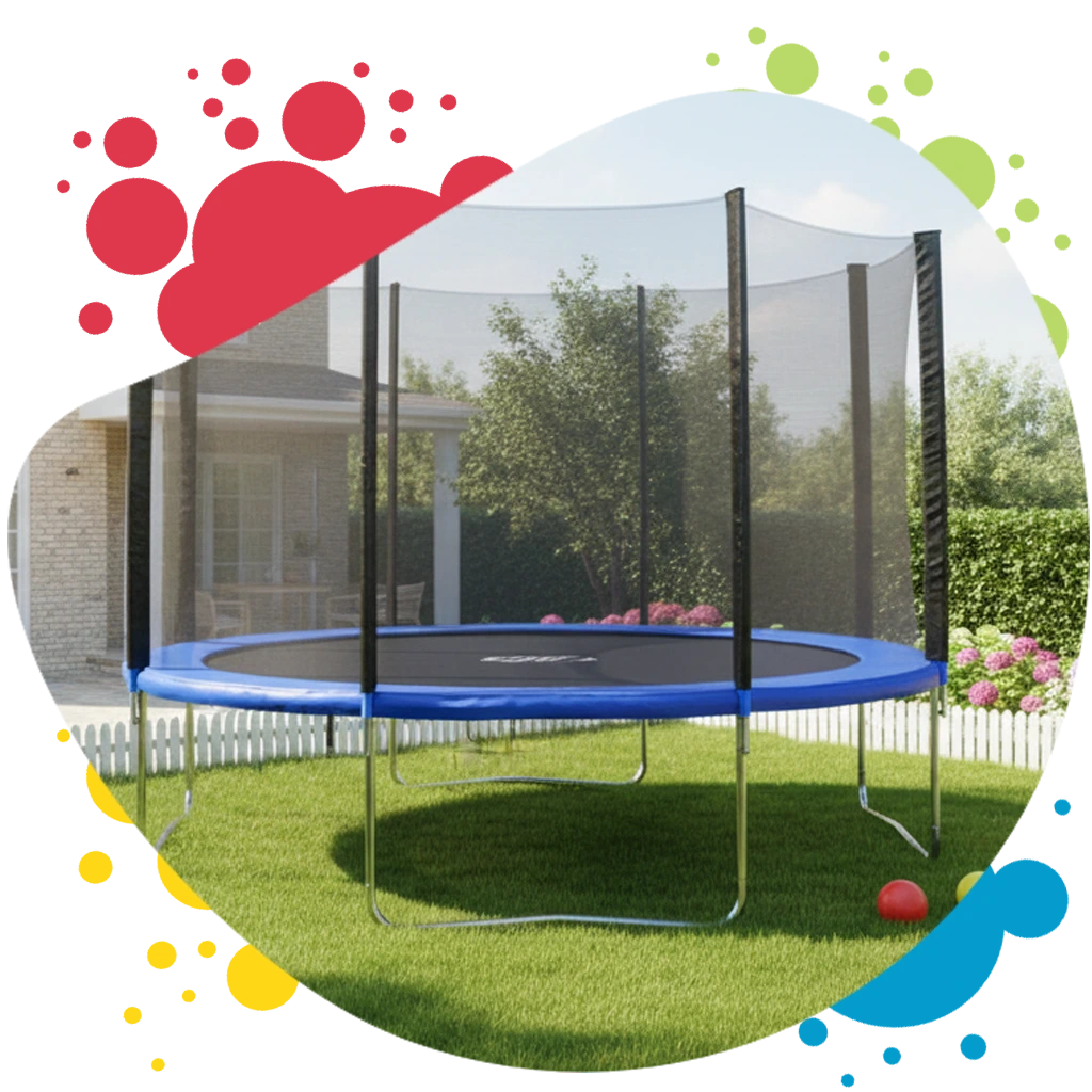 Trampoline Outdoor Playarea Setting