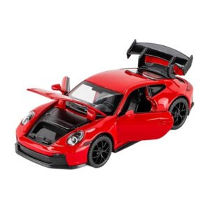 1:32 Scale Diecast Sports Car Model with LED Lights & Pull Back Action